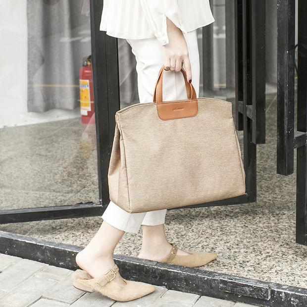 Корейская версия портфель сумка через плечо сумка для книг сумка для файлов стильная сумка для файлов формата А4 ручная женская сумка для файлов коричневый 2889₽