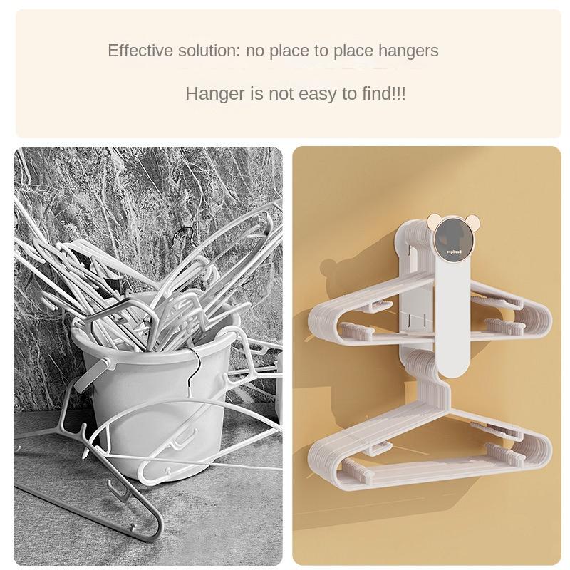 Appendiabiti contenitore Artefatto, Rack organizer per balcone senza foratura, Organizer per appendini salvaspazio per uso domestico