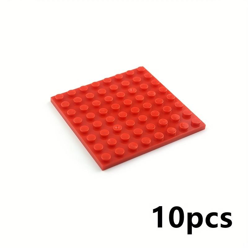 10 ks 8x8 Základové desky stavebních kostek - Oboustranné, kompatibilní s 41539, Proplétací tenké kostky pro STEM učení, DIY projekty, Vzdělávací hračky