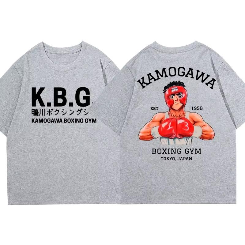 Anime Hajime No Ippo Kamogawa Boxing Gym Tričko Pánské Dámské Makunouchi Takamura KGB Grafické Letní Harajuku Streetwear Topy