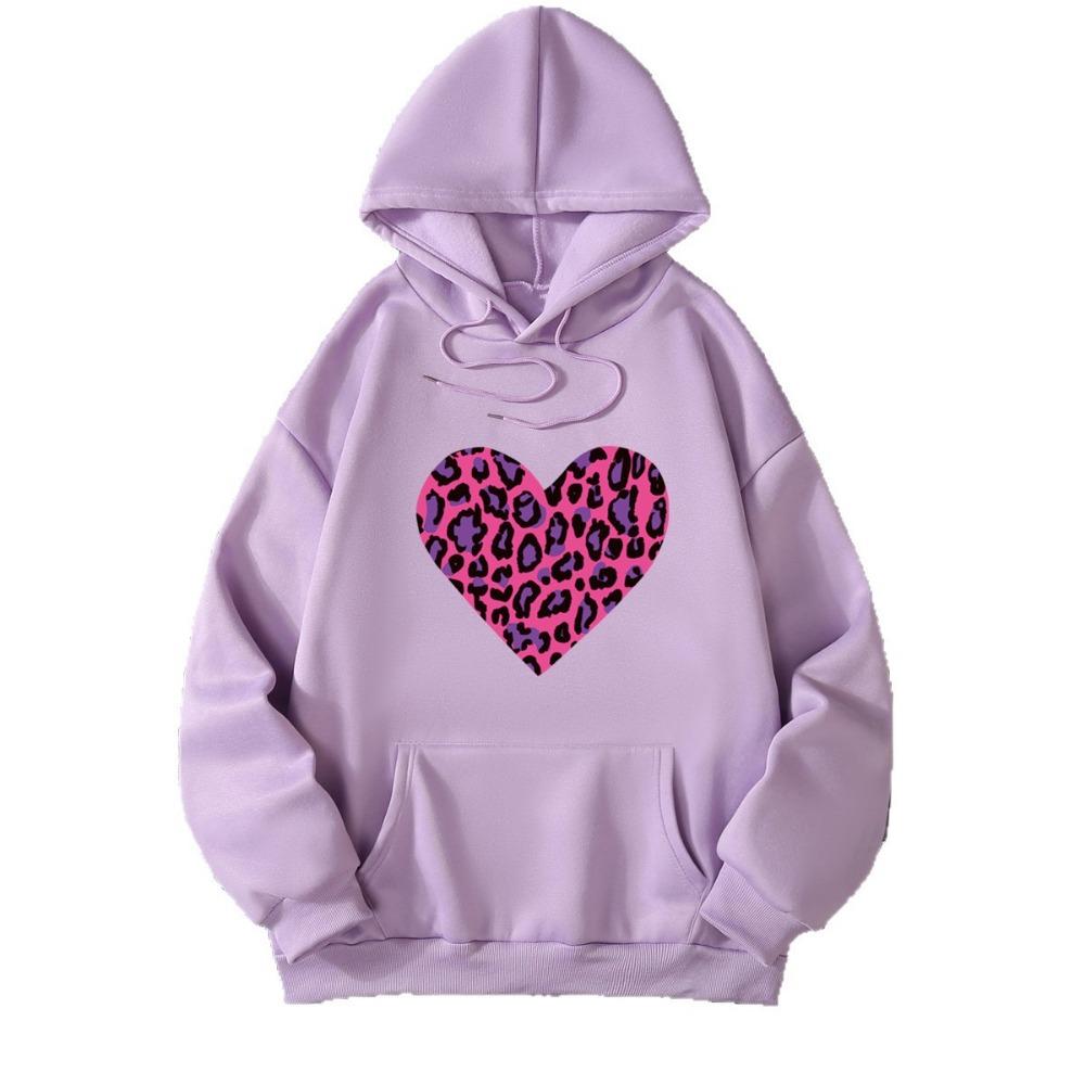 Autumn and winter trend printed sweater women's 2025 new hooded casual jacket women ins large size hoodie