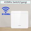 1/2/3 Gang Wireless Wall Switch RF 433Mhz Interruptor Light Switch Remote Control 86 10A 110V 220V Receiver for Lamp LED Fan