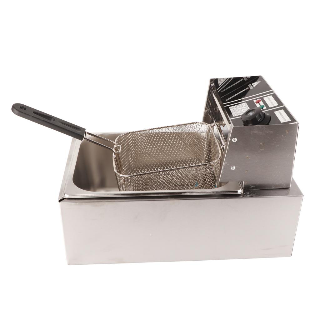Electric Fryer Multifunctional Oil Deep Fryer Single Tank Countertop Frying Machine for Home