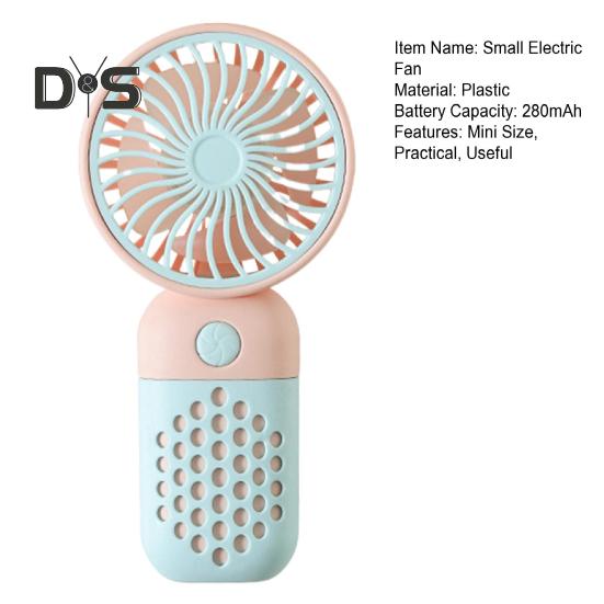 Ręczny wentylator elektryczny o niskim poziomie hałasu, przełącznik z jednym przyciskiem, ładowany na USB, przyjazny w podróży wentylator, przenośny klimatyzator osobisty