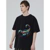 Black T-Shirt with Colorful Scorpion Print for Casual Wear
