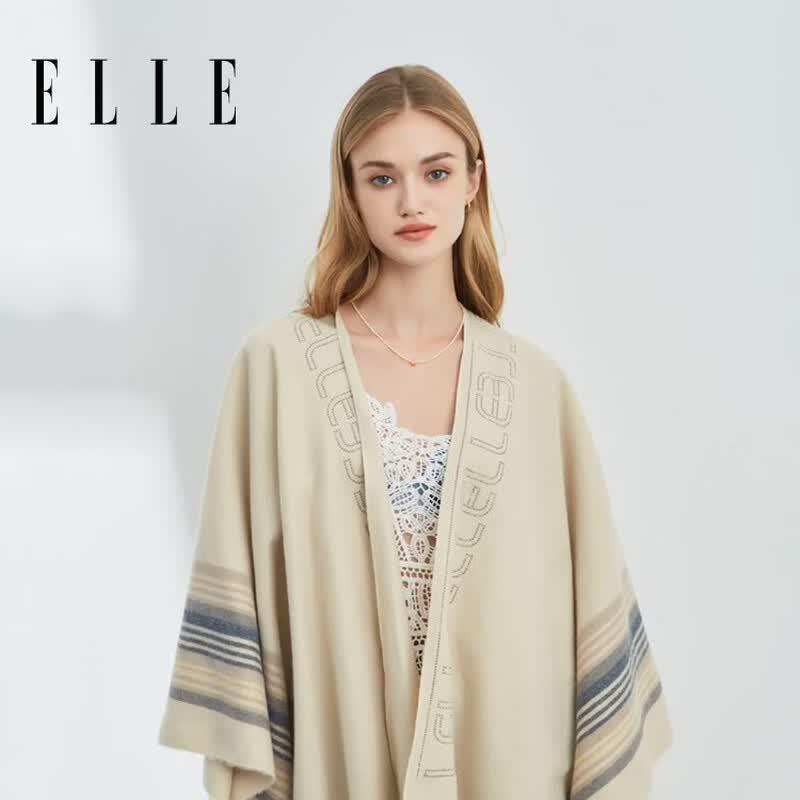 ELLE Four Seasons Embellished Shawl