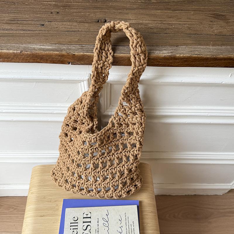 Summer versatile woven bags Summer fashion beach messenger bags Niche handmade shoulder straw bags