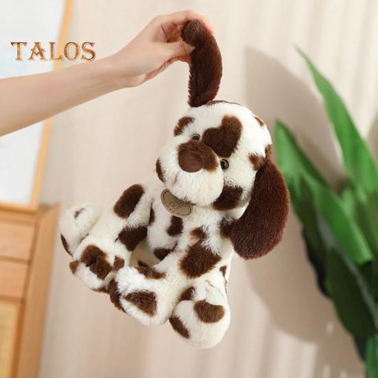 Gepunkteter Dalmatiner Plüschtier 25cm Superweicher Stoffhund Umarmbar Sitzende Pose Kuscheliges Hundeplüschtier Geschenk für Mädchen Jungen