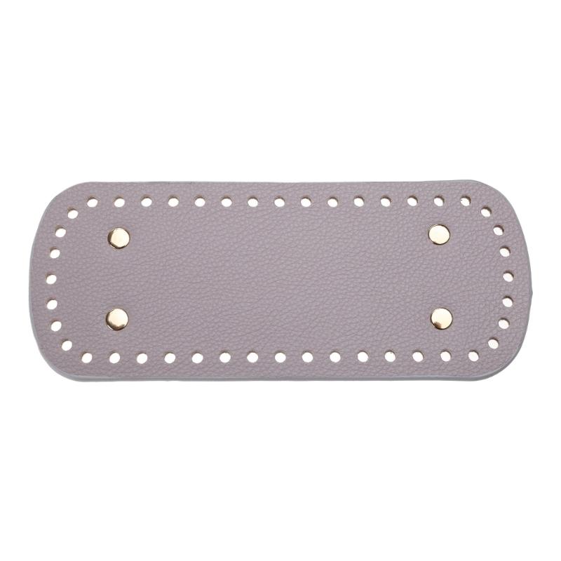 Handmade Bag Bottoms with 44 Holes Leather Oval Round Bag Base DIY Crochet Bag Accessories for Knitting Bags Bucket Bags
