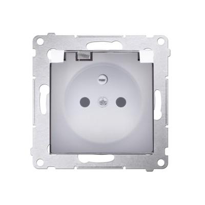 Socket for IP44 Version, Contact Cover with Frame Seal. TRANSPARENT FLAP