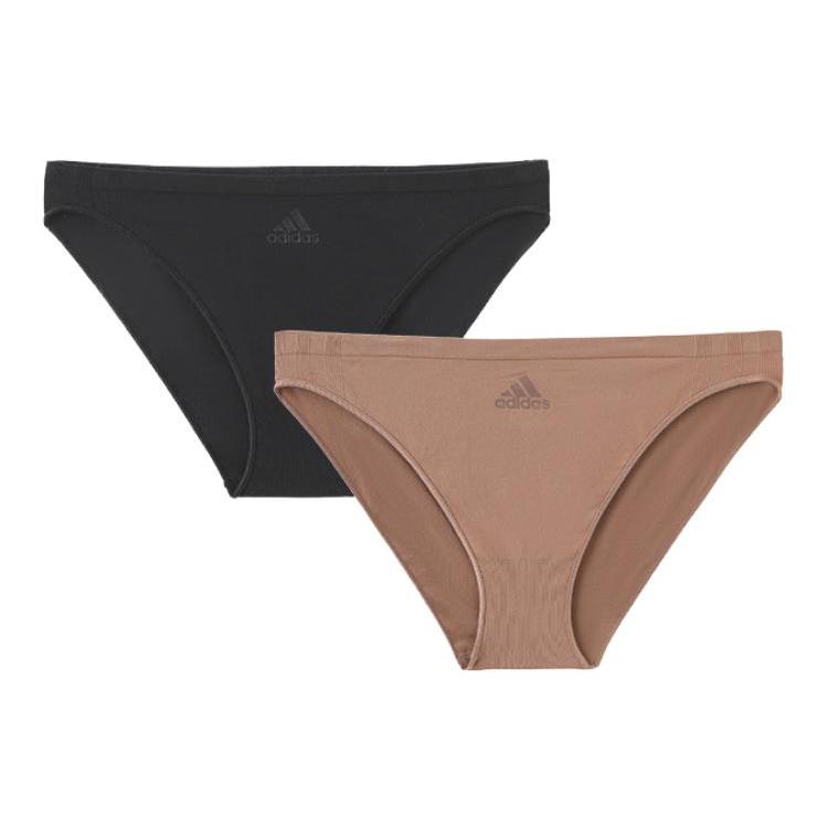 

Adidas Simple Thin Line Solid Color Triangle Underwear 2-Pack Women Underwear 4A1P73-961 L
