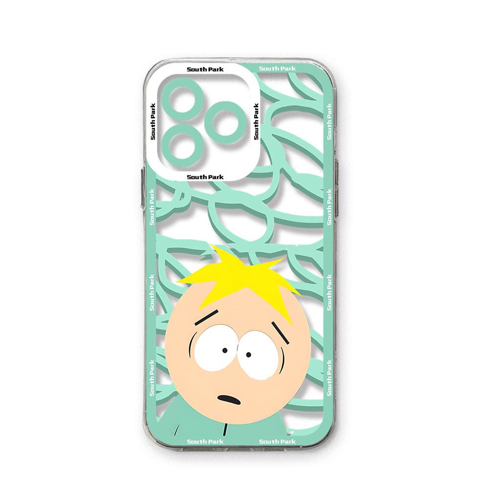 Divertente Custodia per Telefono Carina S-South-Park Per iPhone 17 Air 16 e 15 14 13 12 11 Pro Max Plus Mini SE Trasparente Morbida Cover Posteriore in TPU