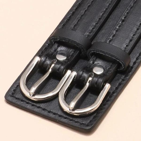 Fashion Male Leather Bracelet Friendship Big Wide Bracelet for Women Men High Quality Buckle Adjustable Bracelet Vintage Punk Jewelry Gifts