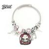 Bracelet Demon Hunters-Inspired Zinc Alloy Enamel Cat Charms Snake Expression