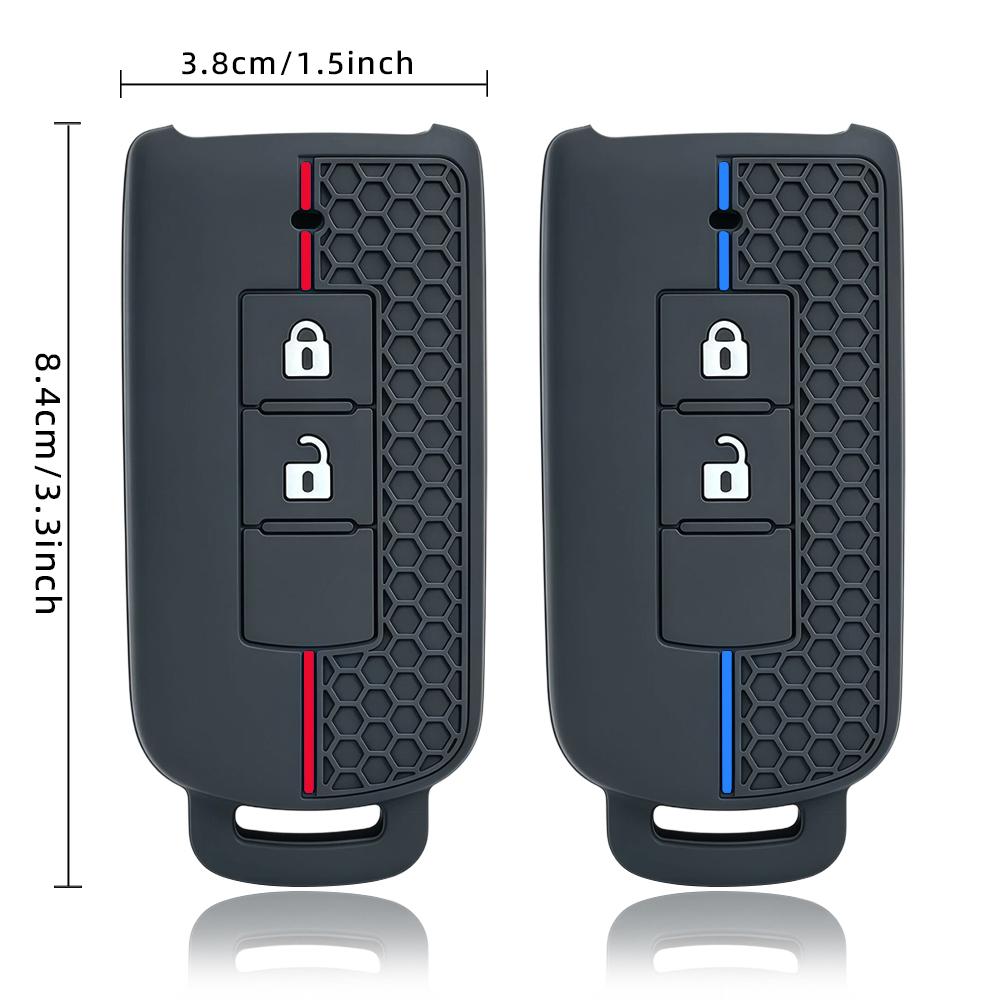 Silicone Car Key Case Cover For Mitsubishi Outlander Xpander Triton Asx Lancer Pajero Sport 3 G Eclipse Cross L200