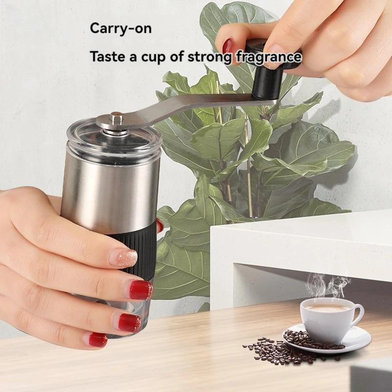 2024 New Design Hot Selling Coffee Machine, Portable Mini Coffee Grinder, Hand Cranked Coffee Mill, Mini Grinder Powder