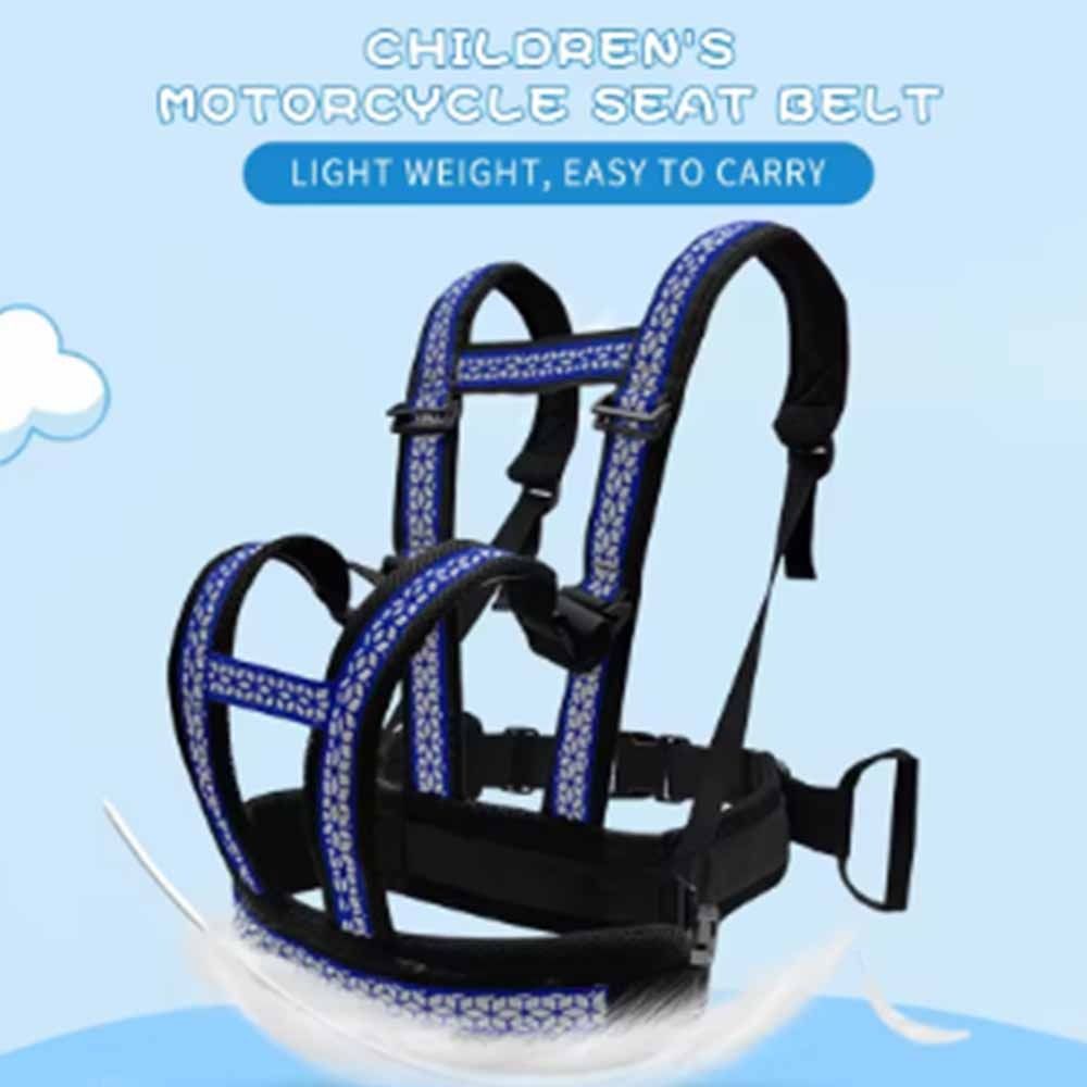 Two Handles Children's Motorcycle Seat Belt Breathable Baby Chest Safe Strap Safety Riding