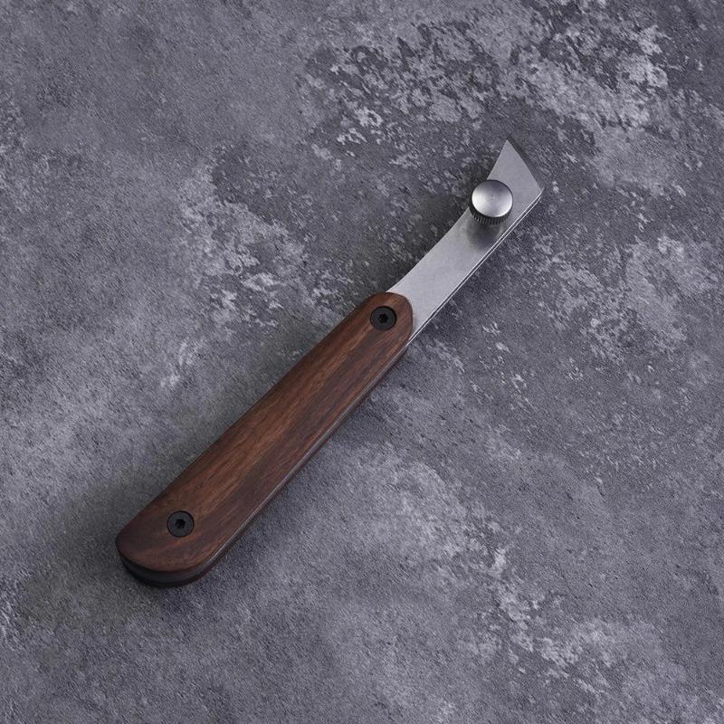 Adjustable Edge Creaser Scriber Groover DIY Handmade Leathercraft Stitch Line Pressing Tools 420HC Stainless Steel