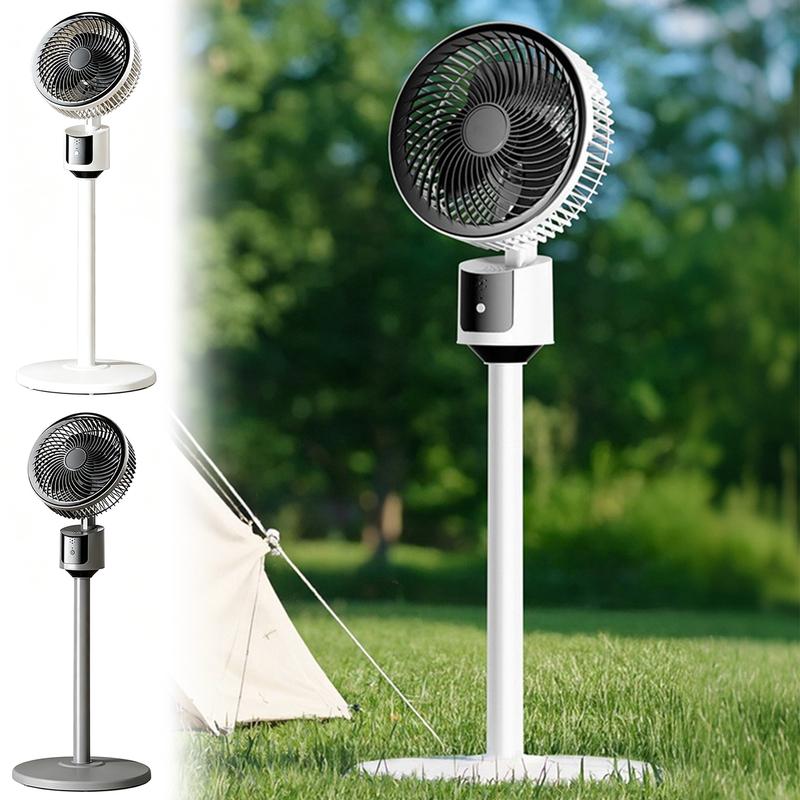 Pedestal Floor Fan,USB Rechargeable Oscillating Standing Fan,Airs Circulation Fan,3 Speeds Adjustable Air Cooler,for Summer Use