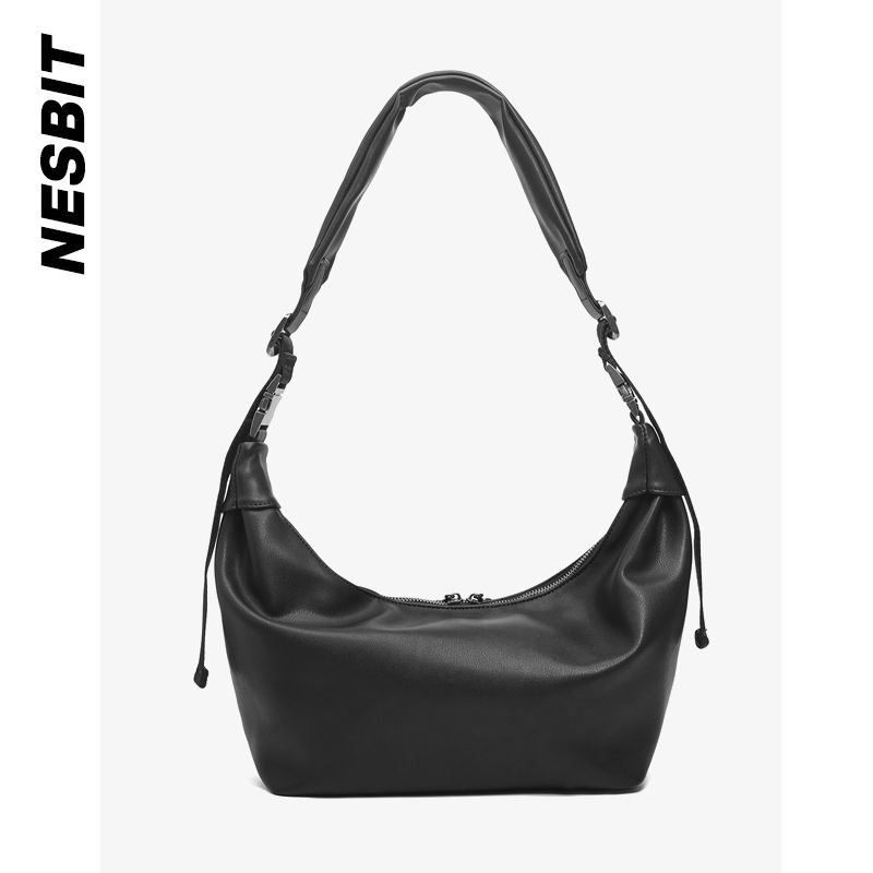 

Original Soft Leather Small Size Casual Men s Bag Black