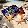 Custom Name Personalized Star Wars Print Beach Towel, for Trip Camping Beach Party Home Decor, Birthday Gift for Family & Friends
