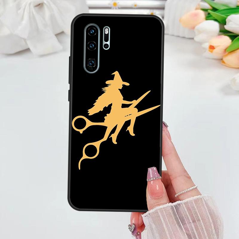 Barber Scissors Hairstylist Salon Case For Huawei Nova 11i 8i 7i 3i Y70 Y90 Y60 Y61 5T 9 10 SE P Smart Z P30 P40 Lite P60 Pro