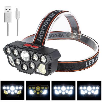 Powerful Rechargeable LED Headlight Super Bright Headlamp Waterproof Head Lamp For Night Fishing Hiking Camping Front Lanterns