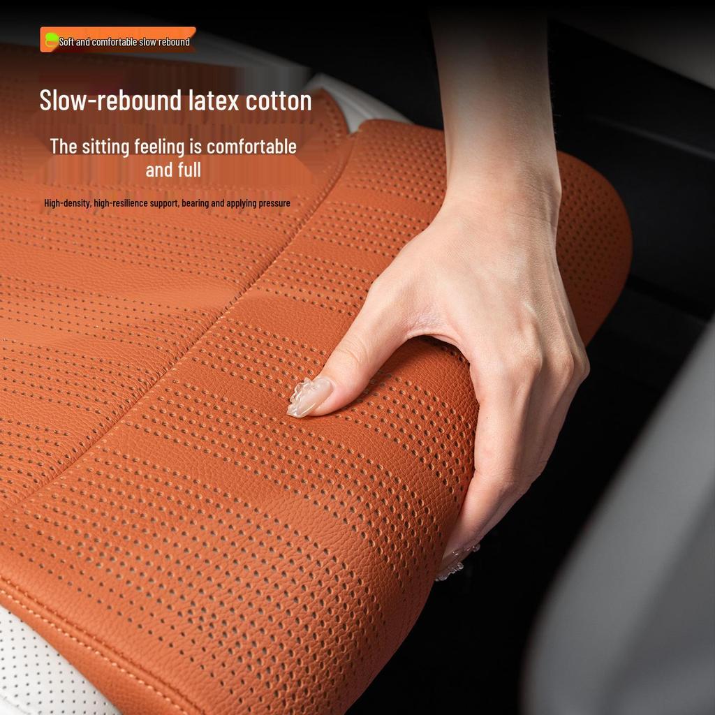 GM Perforated Cushion with Integrated Leg Rest for Car Interior Comfort