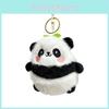 Panda Plush Keychain Short Plush Bag Accessory Cross-border Gift**