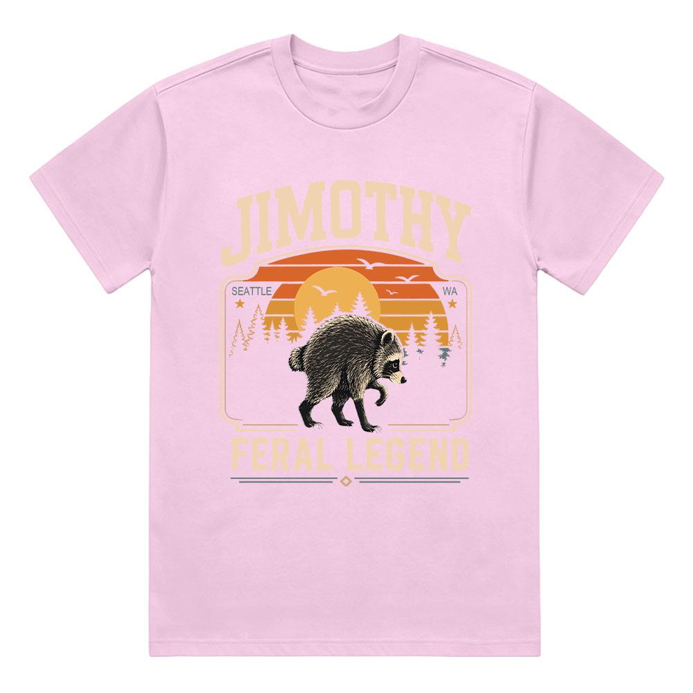 Confort Rétro Jimothy Raton Laveur T-shirt Drôle Seattle Mème Légende Impression Graphique T-shirt Animal Sauvage Mode Coton Manches Courtes Unisexe