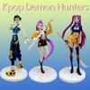 Kpop Demon Hunters Anime Figure Collection Desktop Cartoon Handheld Action Model Toys Plate Desk Ornaments Figurine Doll Fans