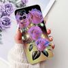 For Vivo V21e V2061 / V21 4G 5G V2050 V2066 Phone Case VivoV21e V 21 4G Elegant Floral Cat Printing Soft Silicone TPU Cases