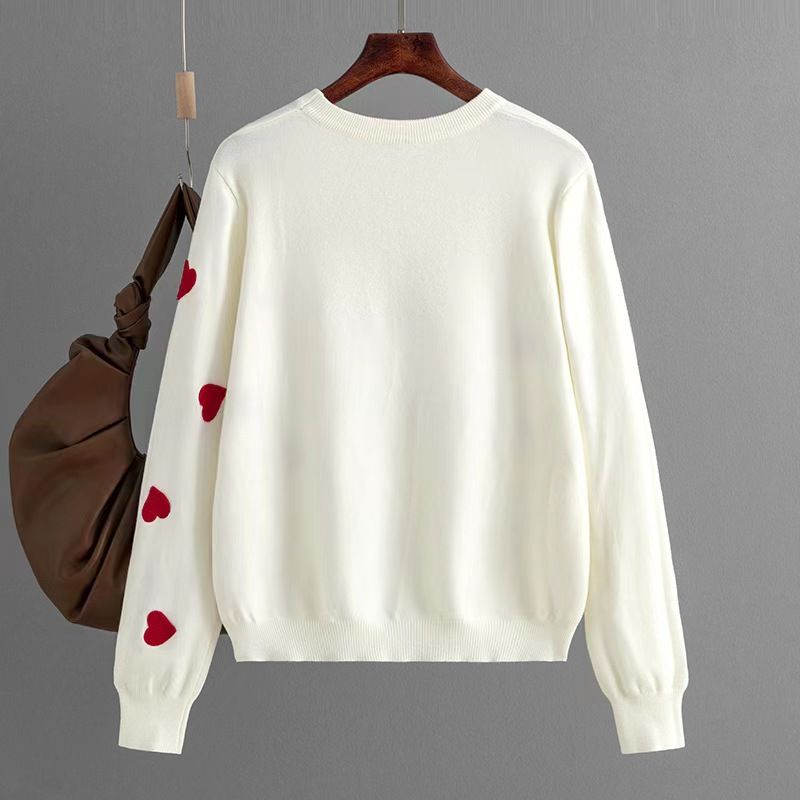 Western Style New Love Pullover Women's Knit Loose Sweater Loose Knit Love Sweater