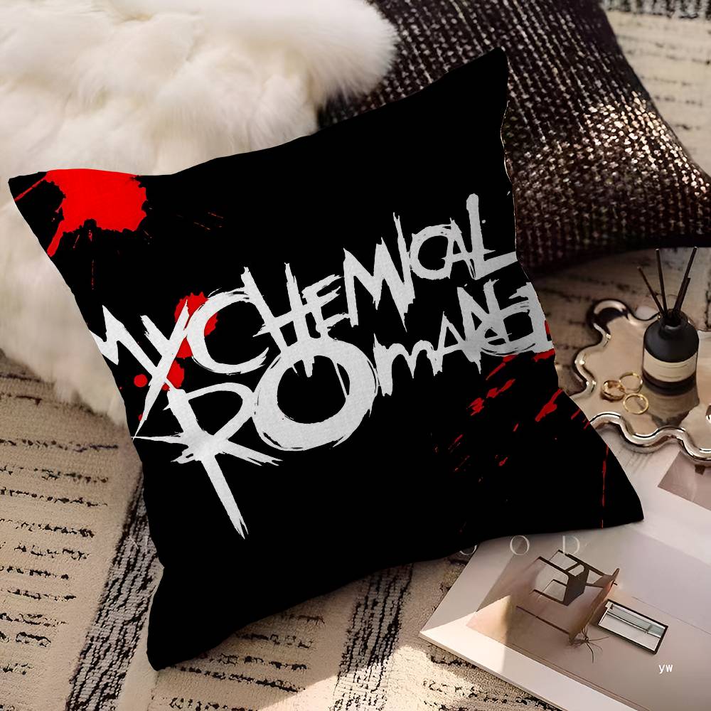 My CChemical RRomance Band Pillow Cover For Bedroom Room And Living Room Sofa Decorative Cushion Cover