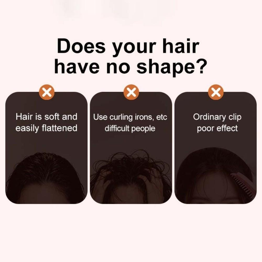 Clip Riscaldante Elettrica Resistente al Calore per Radici dei Capelli Forma Fissa Sollevamento Radici dei Capelli
