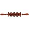 Skin-friendly Fascia Massager Anti-slip Handle Wood Grooved Gear Multifunctional Smooth Roller Massager for Home