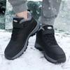 Mittelalterlich Ältere Gehen Baumwollschuhe Damen 25 Winter Plus Samt Dick Runde Zehe Warme Schuhe Herren Freizeitsneaker tenis hombres
