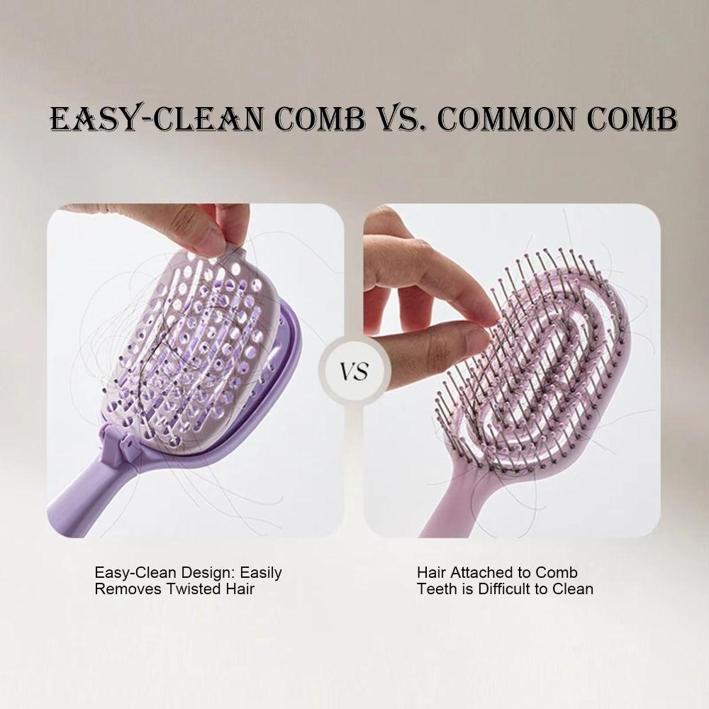 Hollow Design Scalp Massage Comb Anti-Static Hair Styling Tool  Wet Dry Hair
