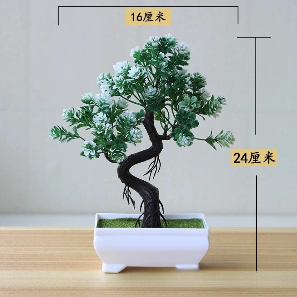 Gartenarrangement Ornamente Plastikpflanzen Bonsai Kleiner Baum Topf Kunstpflanze Topfblume Zuhause Zimmer Tisch Festliche Dekoration