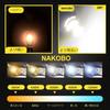 NAKOBO 10 PCS T10 LED White Vehicle Inspection Compatible 4014 Chip Car Motorcycle Position License Plate Lamp Room Lamp