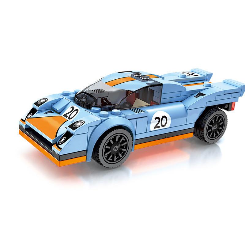City Vehicles Speed Sports Racing Technical Car Model Building Blocks Super Racers Figures Moc Construction Toys