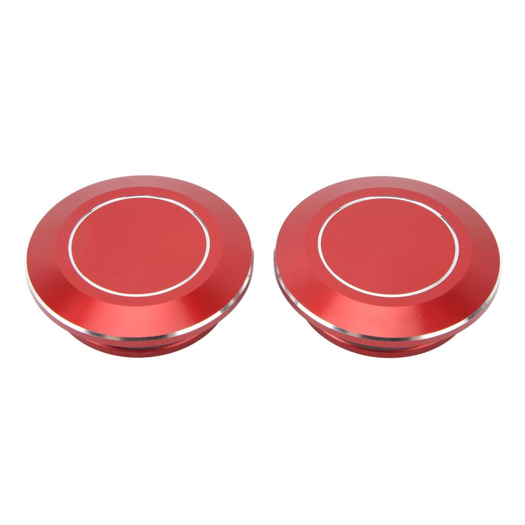2pcs Motorcycle Frame Hole Cap CNC Aluminum Dustproof Frame Hole Plugs for CMX1100 Red