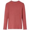Children's Long-sleeved T-shirt with Mock Turtleneck Burnt Red 92/104/116/128/140