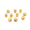10Pcs Guitar Gold Plastic Barrel Switch Tip Electric Guitar Bass Knobs Potentiometer Cap Instrument Accessories
