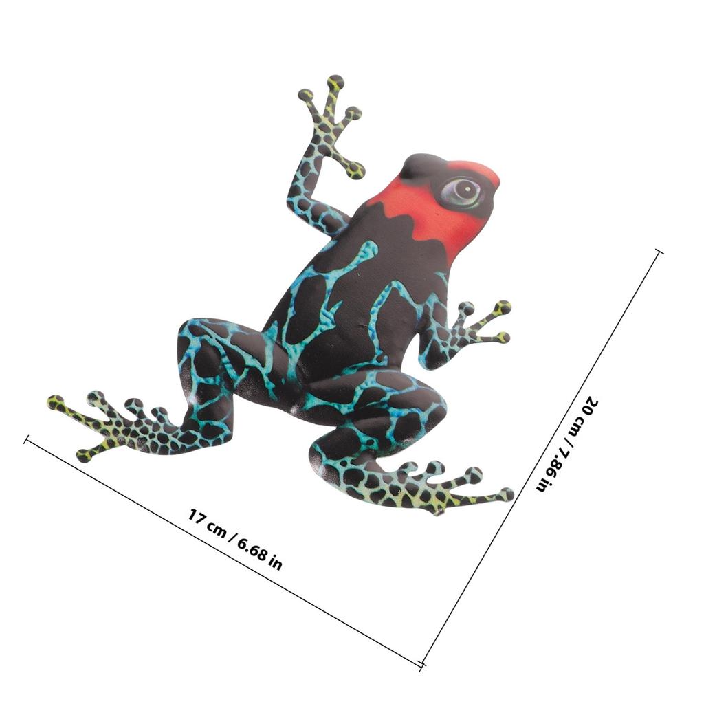 2Pcs Iron Frogs Wall Hanging Decor Creative Iron Art Decoration Home Supplies Table Ornament Desktop Decor Table Ornament