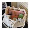 IELGY Drawstring Bucket Bag Fashion Casual Large Capacity Commuter Shoulder Messenger Bag