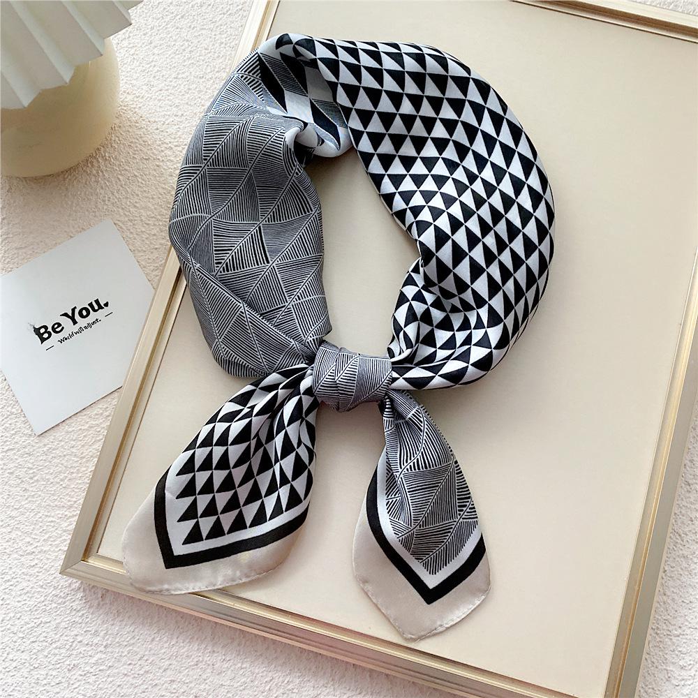 70 Silk Square Scarves for Women - Fashionable Lightweight Neck Protection for Spring, Summer, Autumn. Perfect for Matching Shirts & Ideal for Moms.