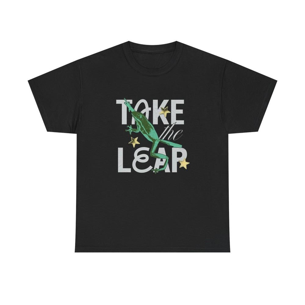 Take The Leap Graphic T-Shirt Cotton Tee New Gift Vintage