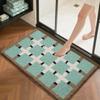 Vintage Plush Bathroom Mat Thickened Absorbent Shaggy Floor Rug Non Slip Soft Velvet Bath Mat for Toilet Shower Home Decor