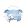 Warm Blue Bear Hat with Ear Furry Caps Cartoon Ear Hat Solid Color Wing Winter Plush Hat for Casual Wear